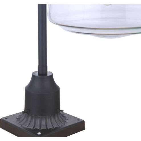 Laclede 1 Light 25 inch Midnight Outdoor Post Mount