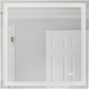 Lighted 30 X 30 inch White Mirror, Square