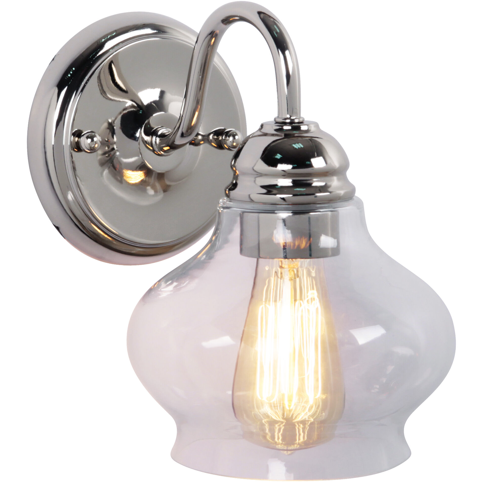 Yorktown 1 Light 6 inch Polished Nickel Wall Sconce Wall Light