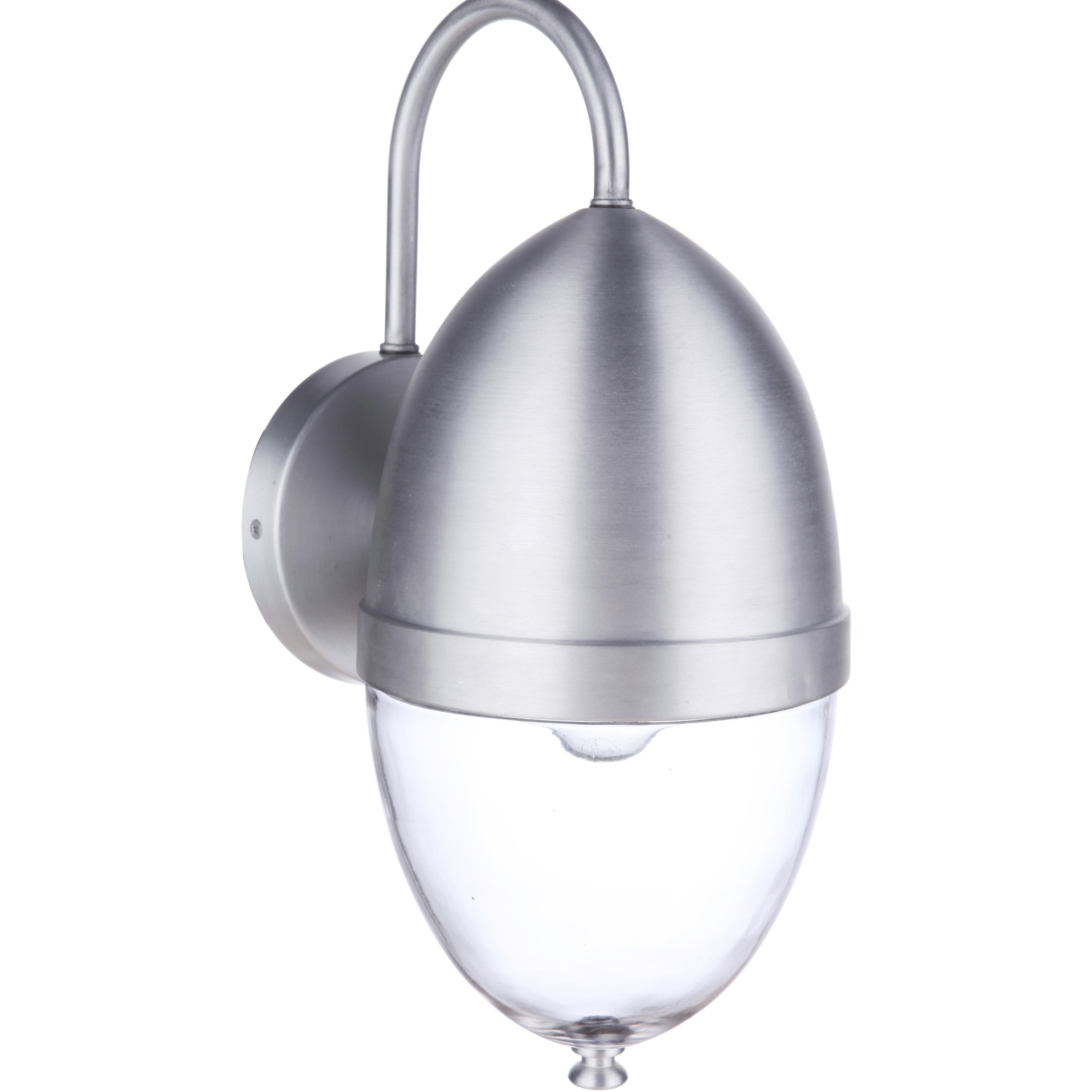 Sivo Outdoor Wall Mount in Satin Aluminum, Medium