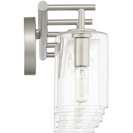 Hailie 5 Light 35 inch Satin Nickel Vanity Light Wall Light