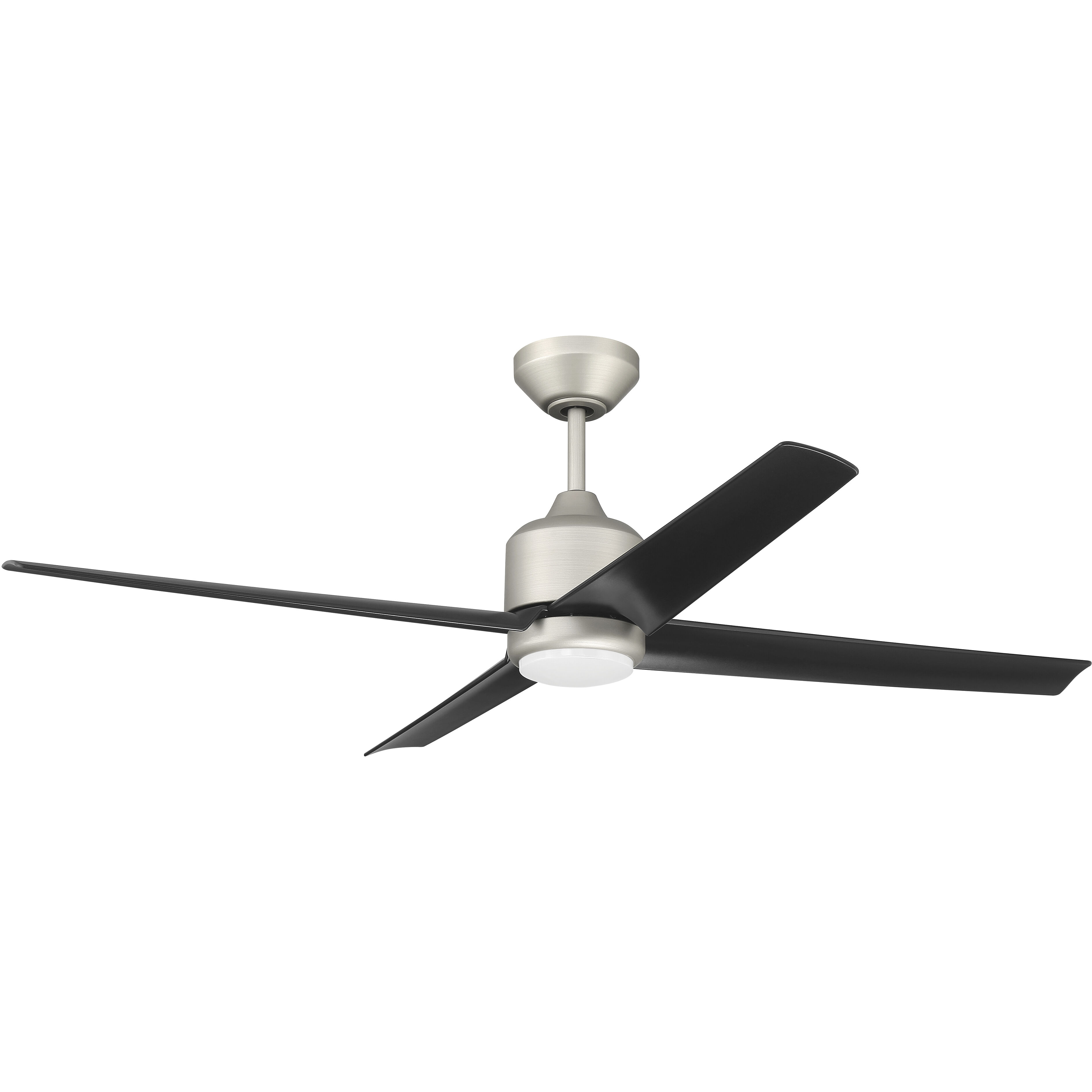 Quell 52 inch Painted Nickel with Flat Black/Flat Black Blades Ceiling Fan (Blades Included)