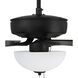 Pro Plus 211 52 inch Flat Black with Flat Black/Grey Wood Blades Contractor Ceiling Fan in Flat Black/Greywood