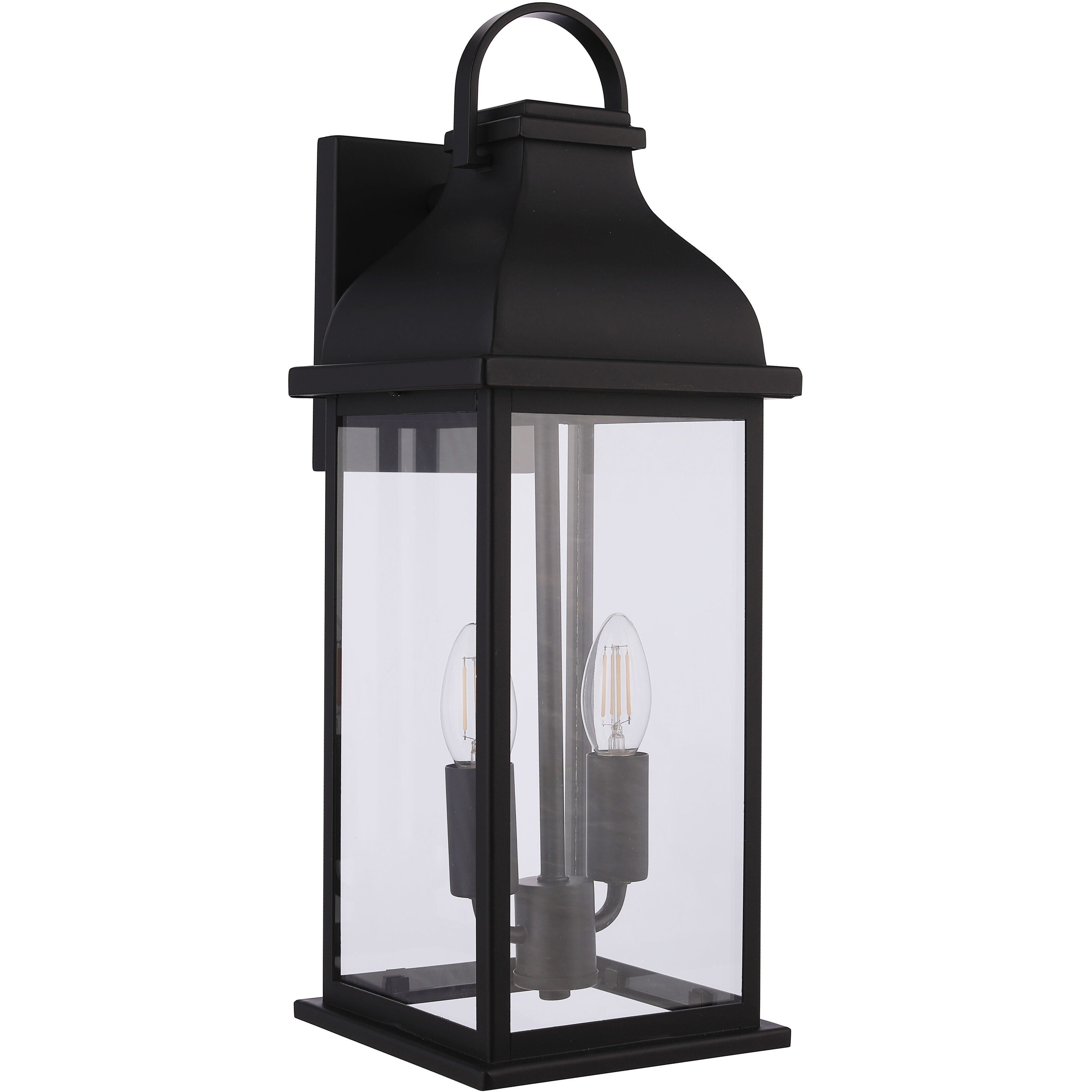 Bent Tree 2 Light 19.13 inch Midnight Outdoor Wall Lantern