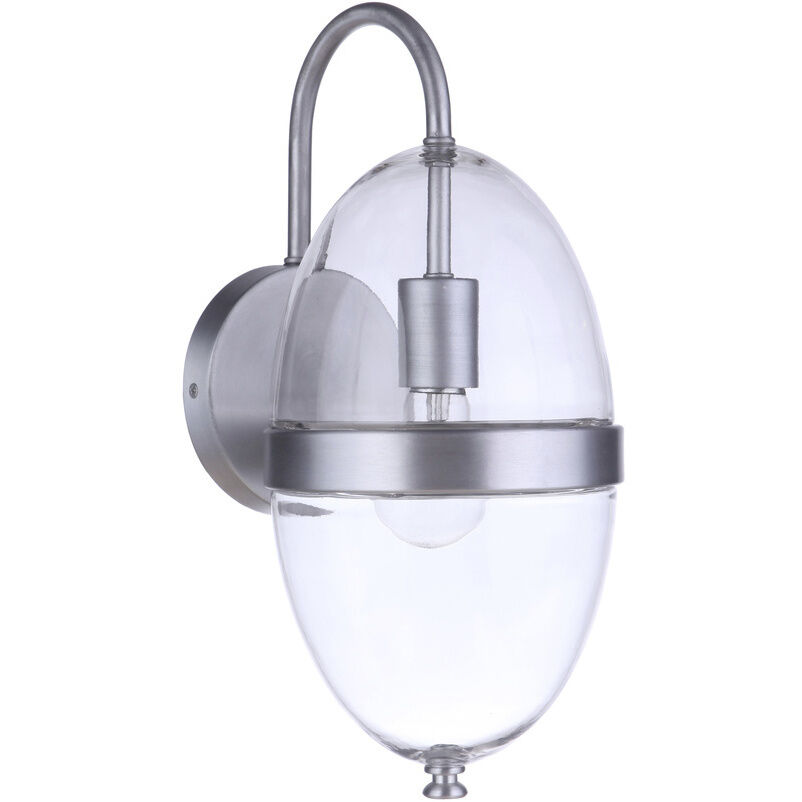 Sivo Outdoor Wall Mount in Satin Aluminum, Medium