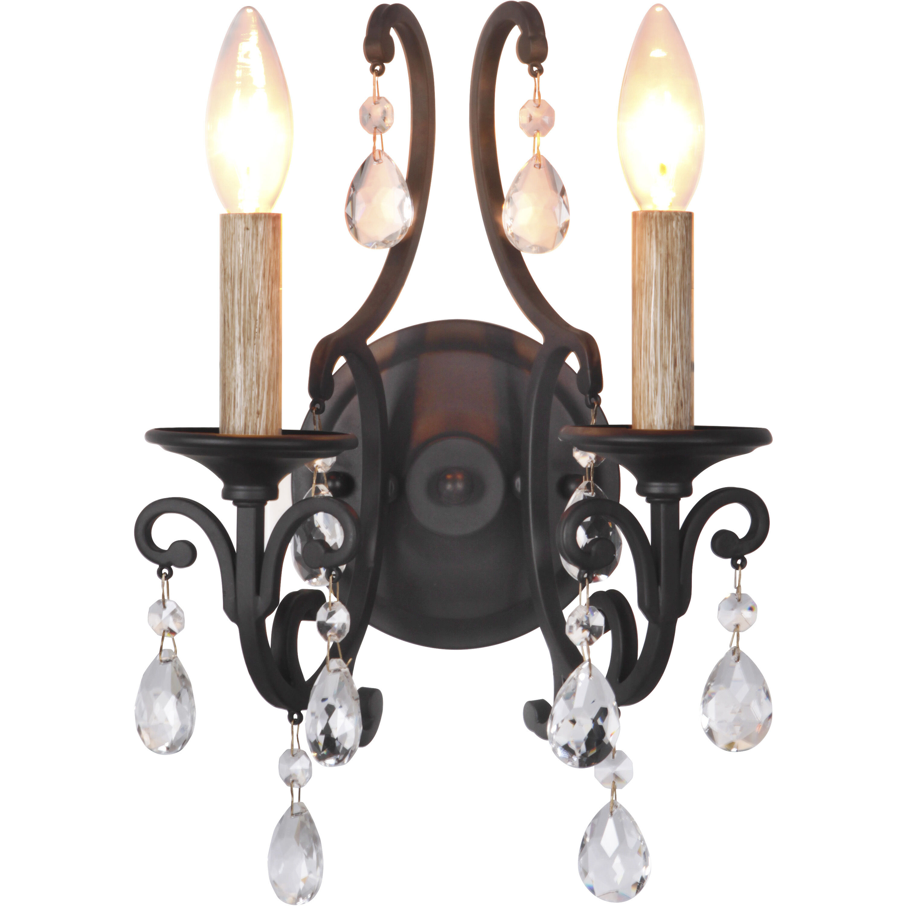 Bentley 2 Light 9 inch Matte Black Wall Sconce Wall Light