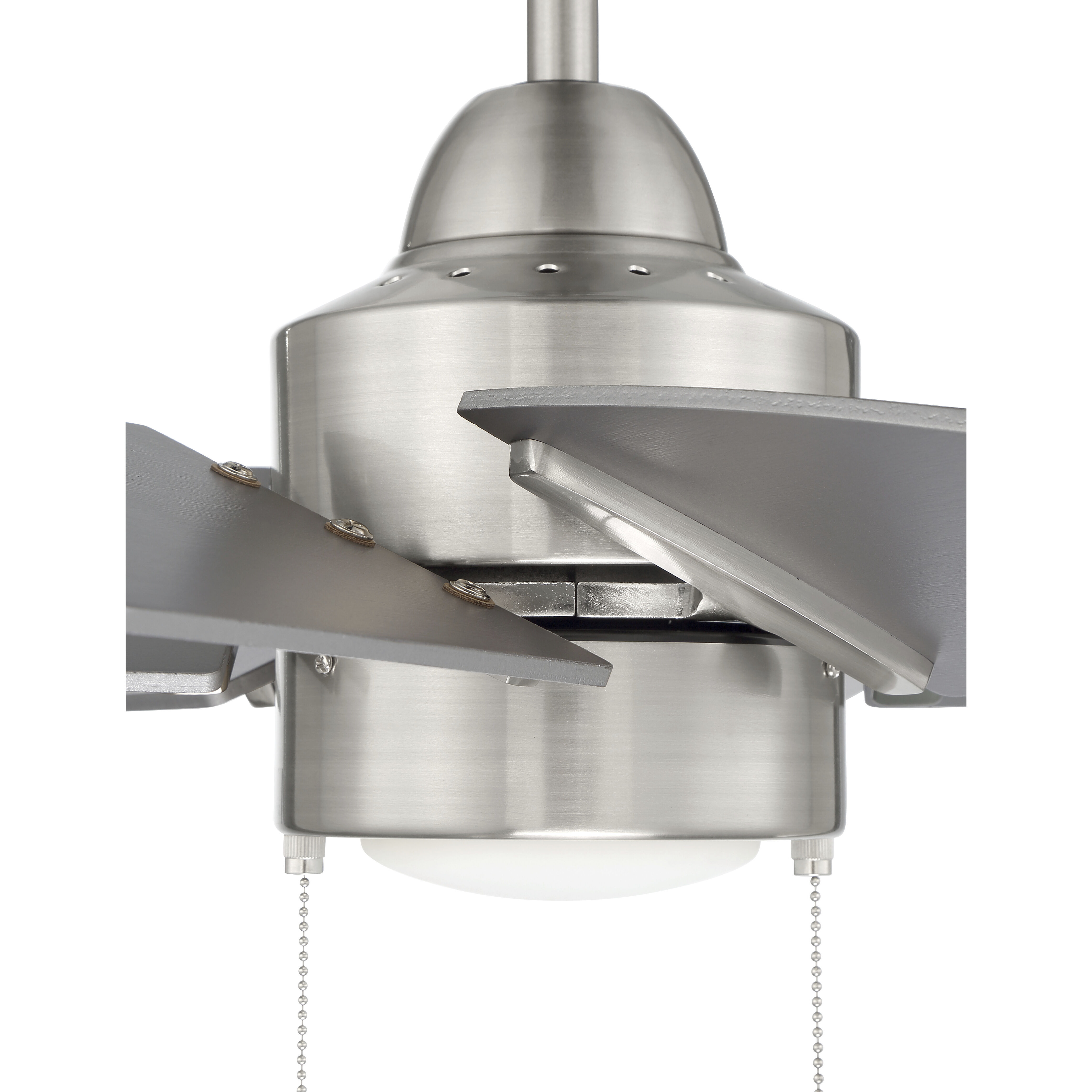 Propel II 24 inch Brushed Polished Nickel with Brushed Nickel/Brushed Nickel Blades Ceiling Fan