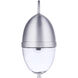 Sivo Outdoor Wall Mount in Satin Aluminum, Medium