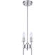 Larrson 2 Light 5.63 inch Brushed Polished Nickel Mini Pendant Ceiling Light