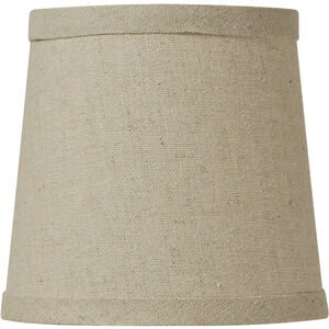 Design And Combine Natural Linen 6 inch Clip Shade