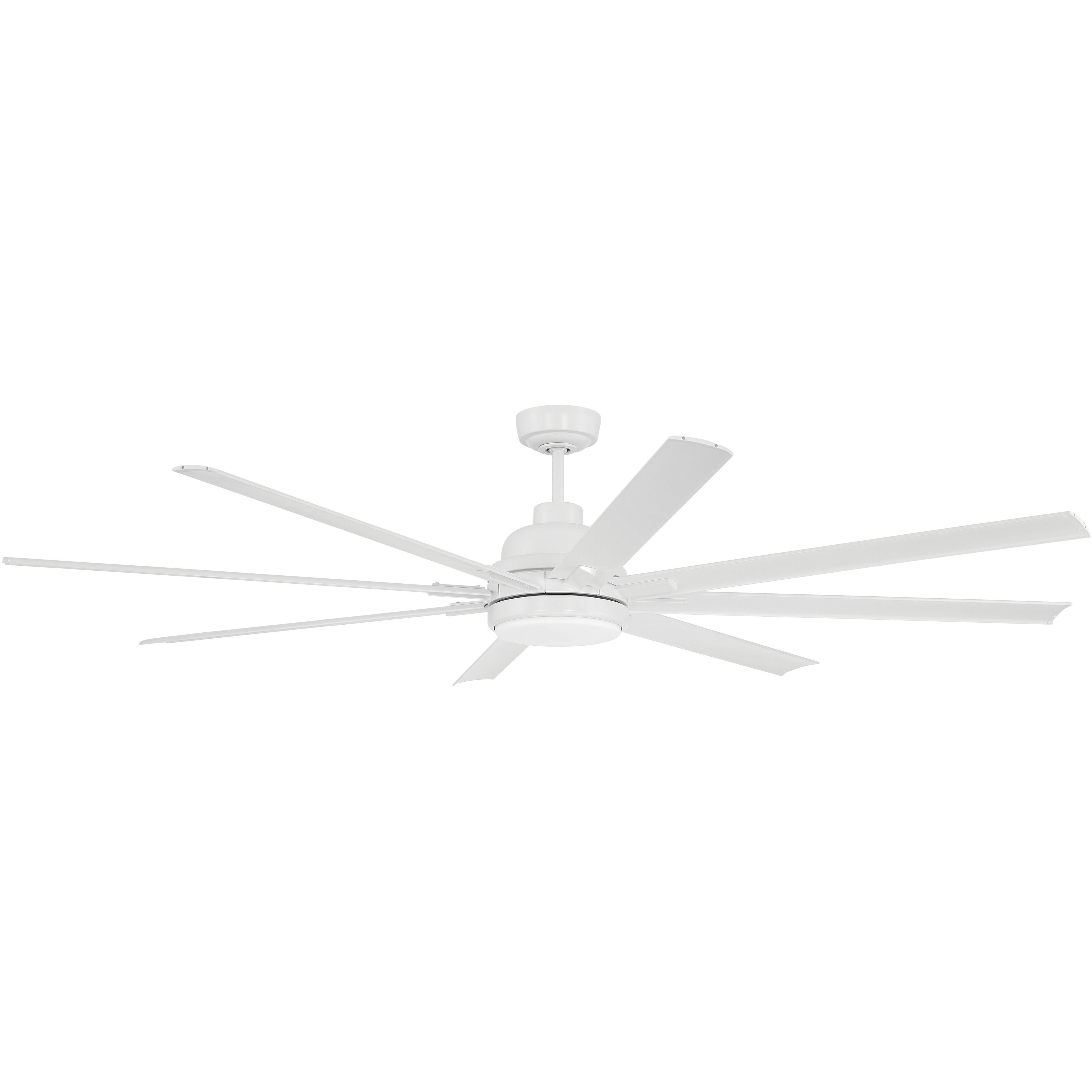Rush 72 inch White Ceiling Fan (Blades Included)