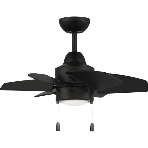 Propel II 24 inch Flat Black with Flat Black/Flat Black Blades Ceiling Fan