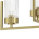 Whittley 4 Light 23.75 inch Satin Brass Chandelier Ceiling Light