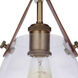 Gallery Hagen 1 Light 7.87 inch Vintage Brass Pendant Ceiling Light