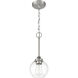 Glenda 1 Light 6 inch Brushed Polished Nickel Mini Pendant Ceiling Light