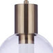 Holmes LED 10 inch Satin Brass Pendant Ceiling Light