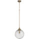 Reflection 1 Light 12 inch Premium Bronze Pendant Ceiling Light