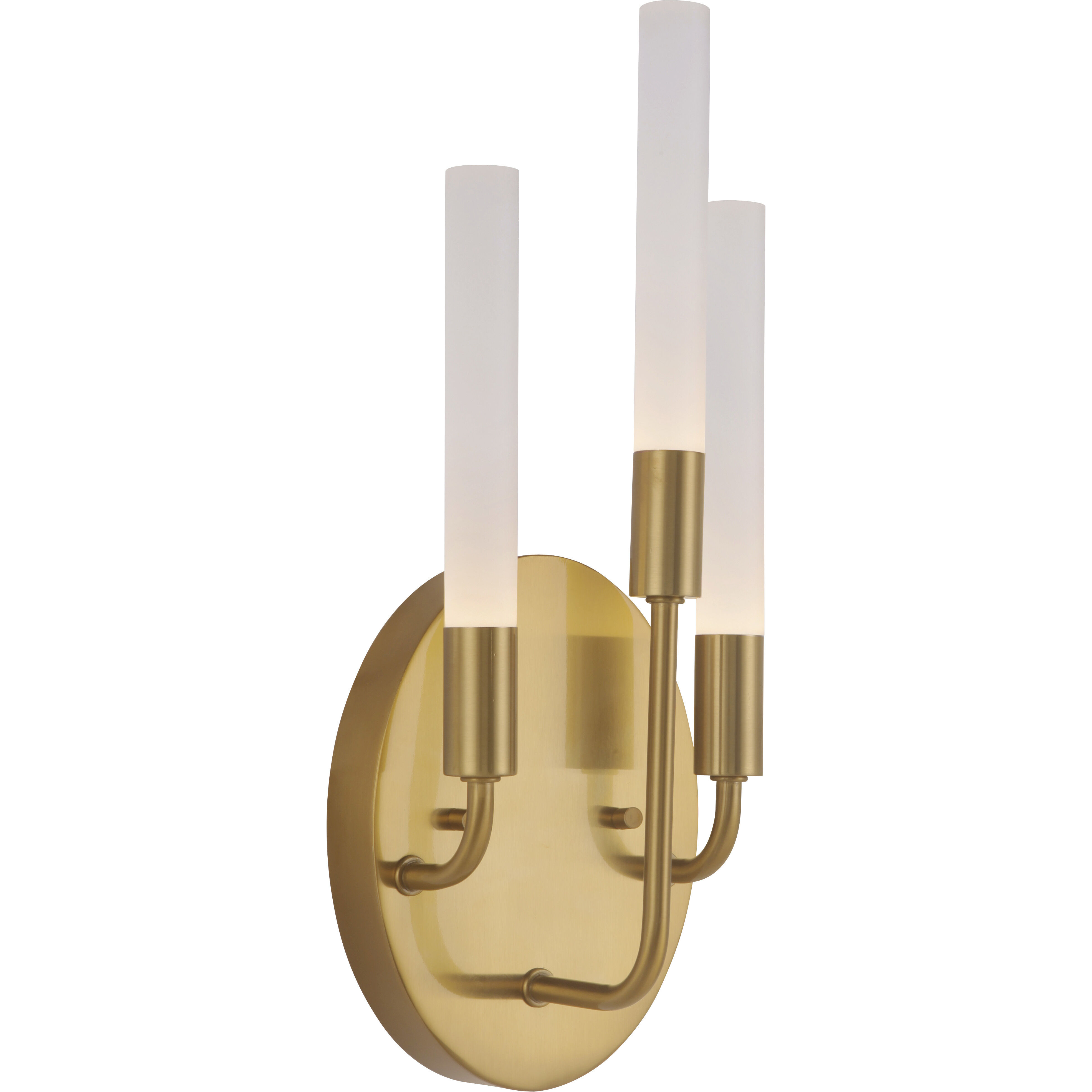 Valdi LED 6 inch Satin Brass Wall Sconce Wall Light