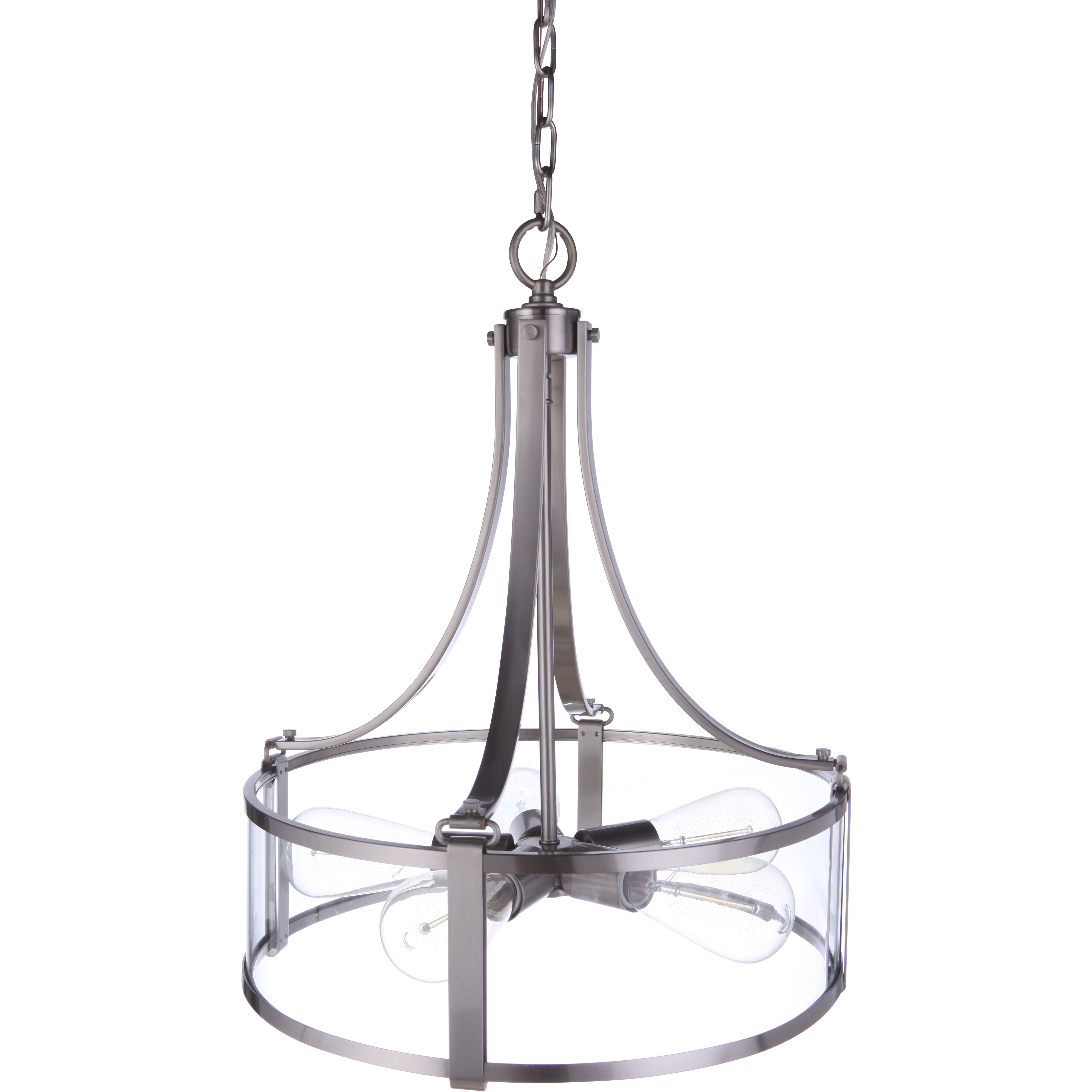 Elliot 5 Light 16 inch Brushed Polished Nickel Pendant Ceiling Light