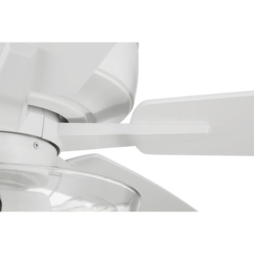 Super Pro 101 60 inch White with White/Washed Oak Blades Contractor Ceiling Fan