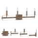 Graclyn 4 Light 35.04 inch Satin Brass Vanity Light Wall Light
