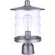 Canon 1 Light 14.13 inch Satin Aluminum Outdoor Post Mount