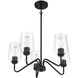 Shayna 5 Light 23 inch Flat Black Chandelier Ceiling Light