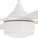 Theo 42 inch White with White/White Blades Ceiling Fan