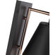 Blake 1 Light 6.3 inch Flat Black/Satin Brass Wall Sconce Wall Light