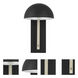 Kahn 1 Light 8.5 inch Midnight and Satin Aluminum Outdoor Lantern