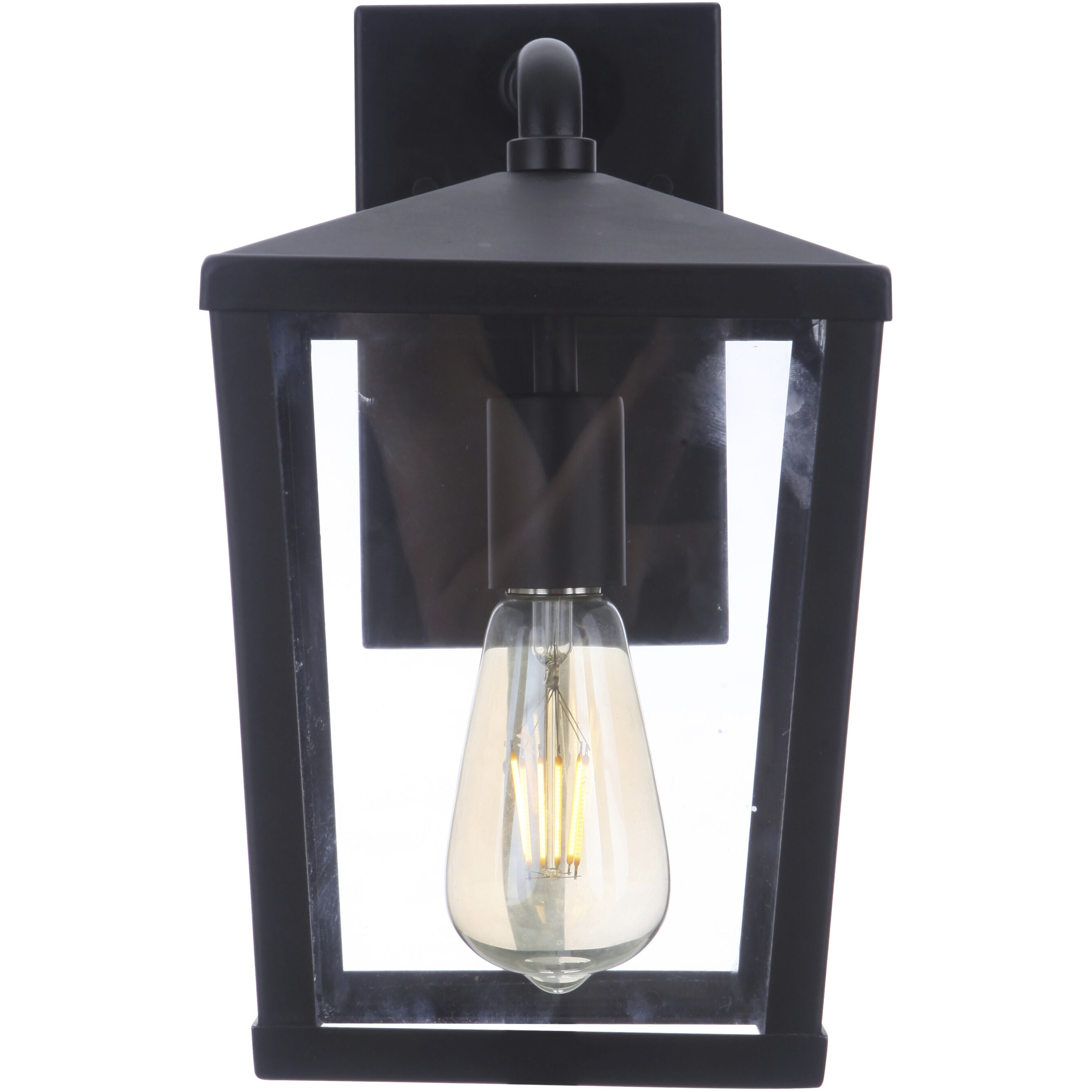 Olsen 1 Light 12 inch Midnight Outdoor Wall Lantern