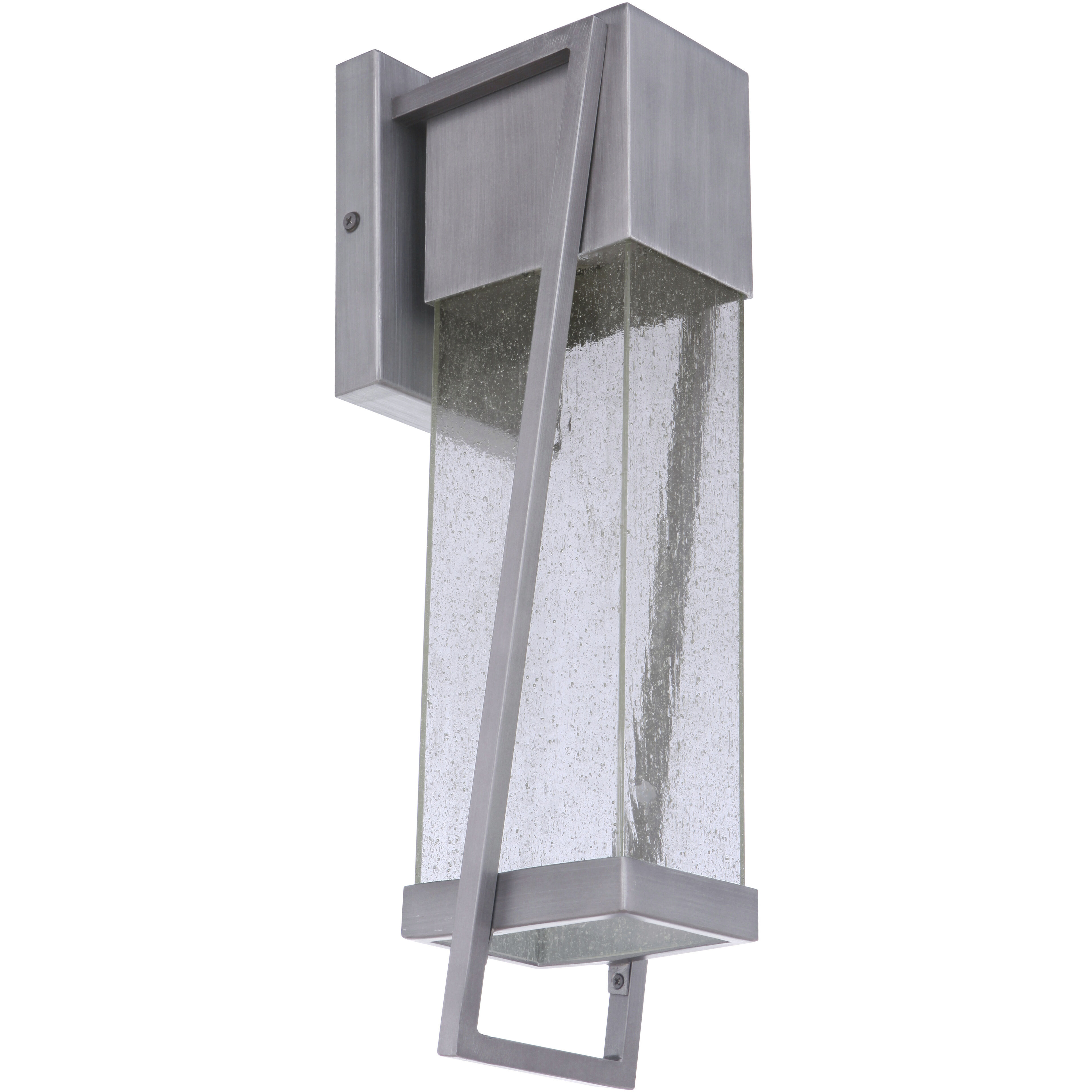 Bryce LED 17 inch Brushed Titanium Outdoor Wall Lantern