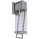 Bryce LED 17 inch Brushed Titanium Outdoor Wall Lantern