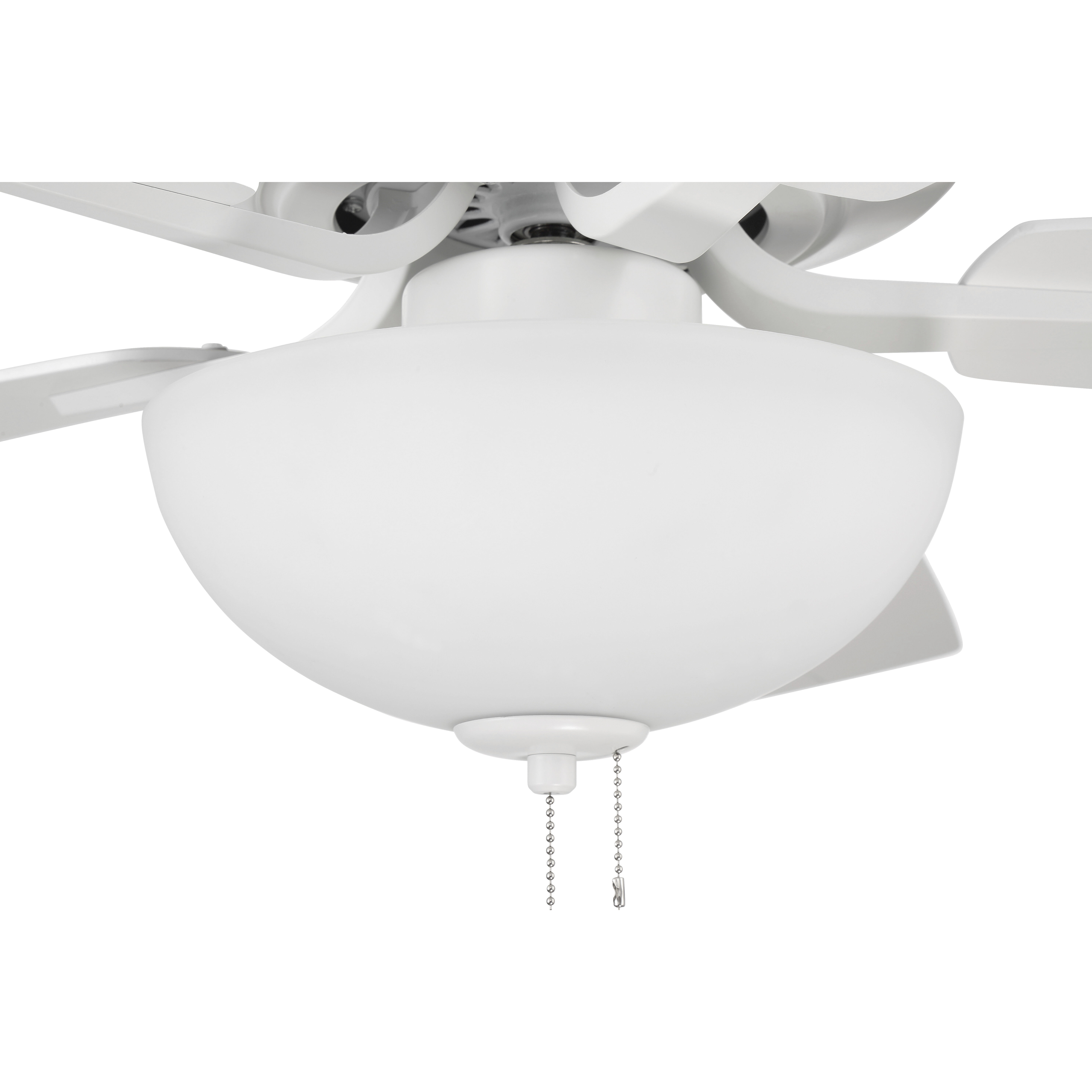 Pro Plus 211 52 inch White with White/Washed Oak Blades Contractor Ceiling Fan in White/Whitewashed Oak