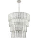 Museo 28 Light 48 inch Brushed Polished Nickel Chandelier Ceiling Light