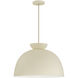 Ventura Dome 1 Light 20 inch Cottage White Pendant Ceiling Light