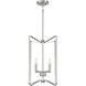 Shayna 4 Light 15 inch Brushed Polished Nickel Foyer Light Ceiling Light