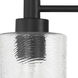 Lyndsey 3 Light 20.25 inch Flat Black Vanity Light Wall Light