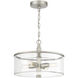 Hailie 4 Light 14 inch Satin Nickel Convertible Semi Flush Ceiling Light