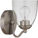 Neighborhood Hillridge 1 Light 5.5 inch Brushed Polished Nickel Wall Sconce Wall Light, Neighborhood Collection