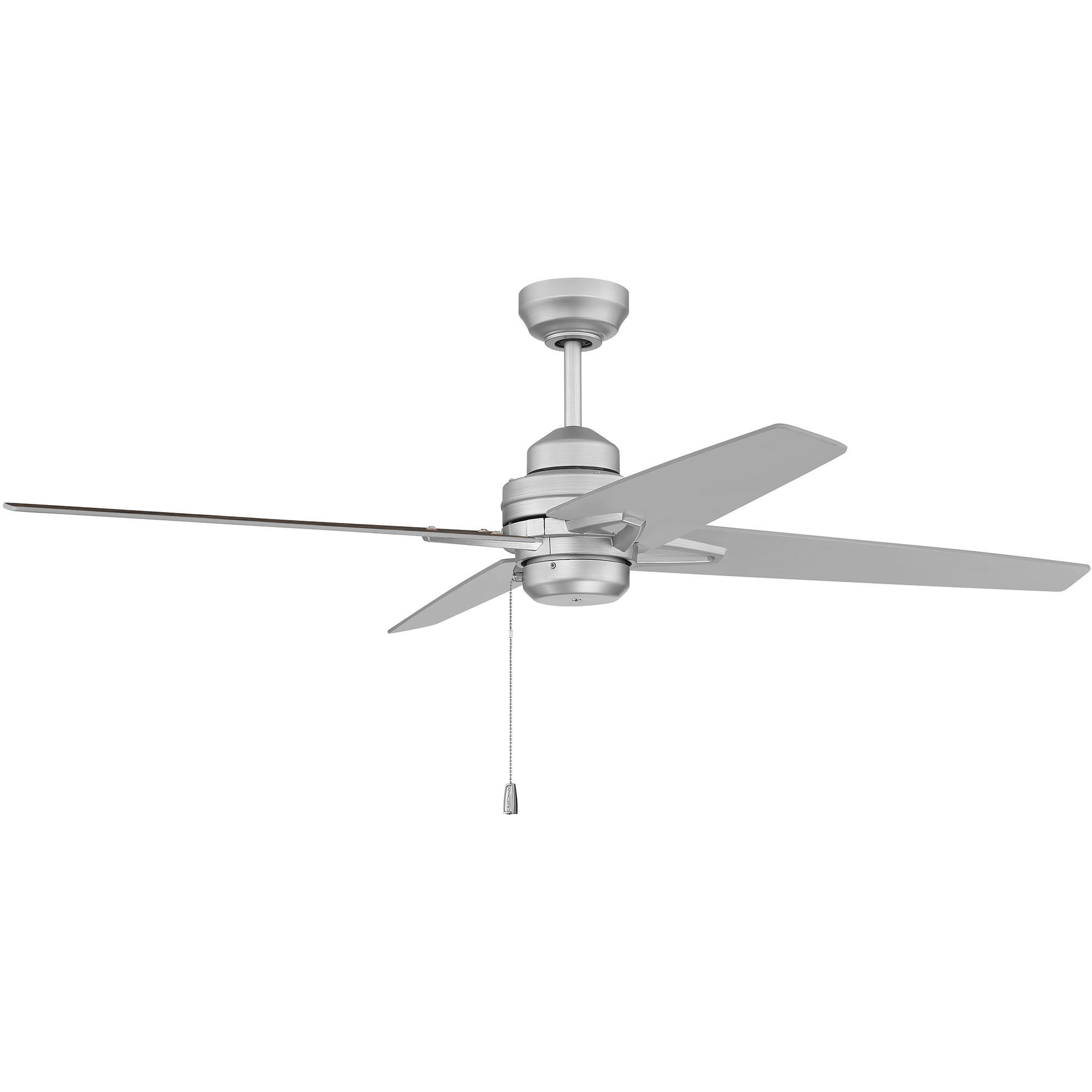Maddie 52 inch Painted Nickel with Painted Nickel/Greywood Blades Ceiling Fan