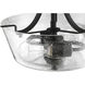 Neighborhood Grace 2 Light 13 inch Espresso Convertible Semi Flush Ceiling Light in Clear Seeded, Neighborhood Collection