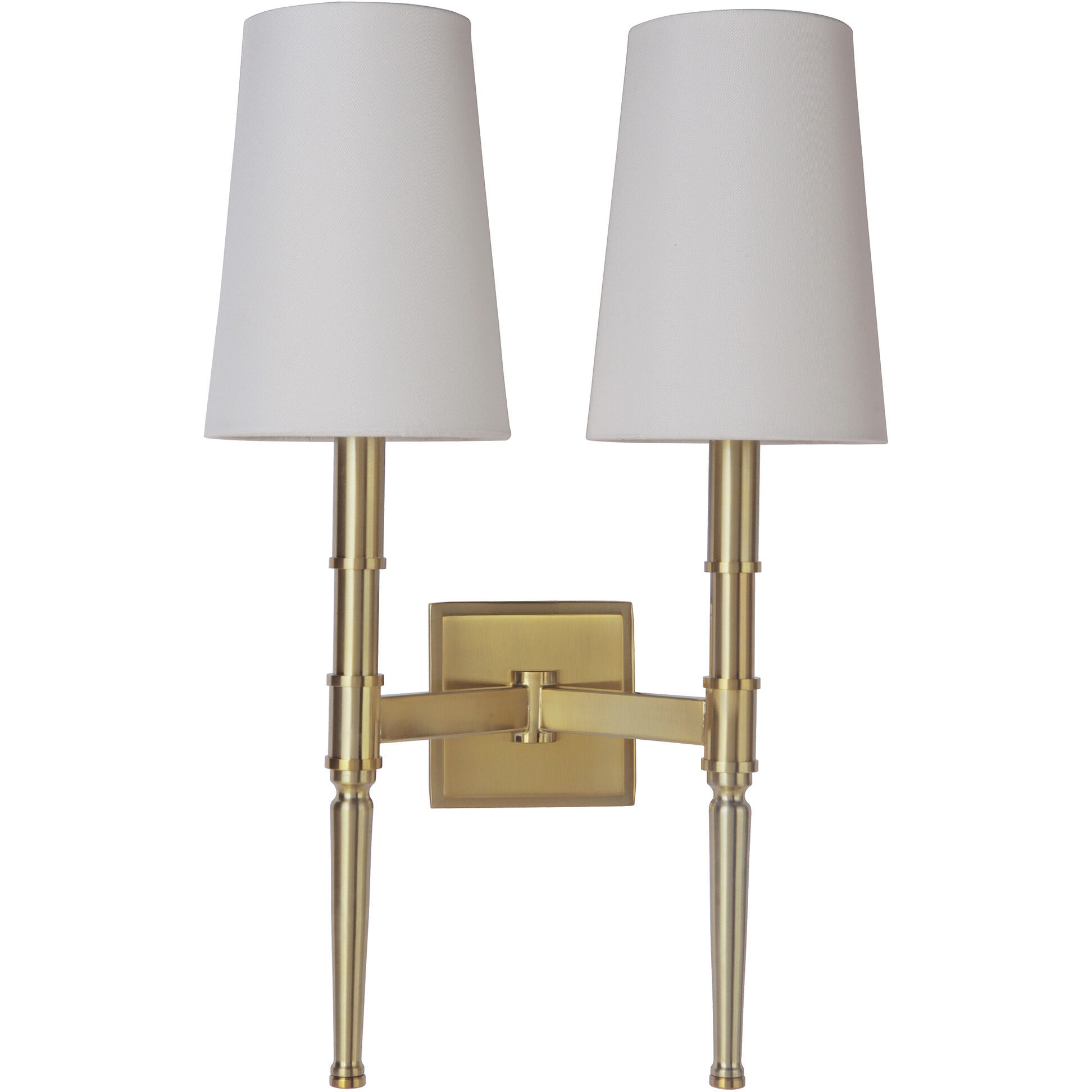 Ella 2 Light 13 inch Satin Brass Wall Sconce Wall Light