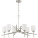 Cadence 6 Light 31.75 inch Satin Nickel Chandelier Ceiling Light
