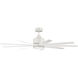 Champion 60 inch Matte White with Matte White/Matte White Blades Ceiling Fan