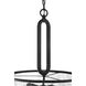 Collins 3 Light 17.75 inch Flat Black Pendant Ceiling Light