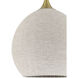 Keira 3 Light 20.5 inch Satin Brass Pendant Ceiling Light in White Rope