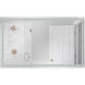 Pam 60 X 36 inch White Illuminated Mirror