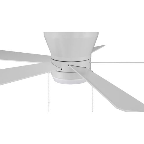 Merit 52 inch White with White/Washed Oak Blades Ceiling Fan