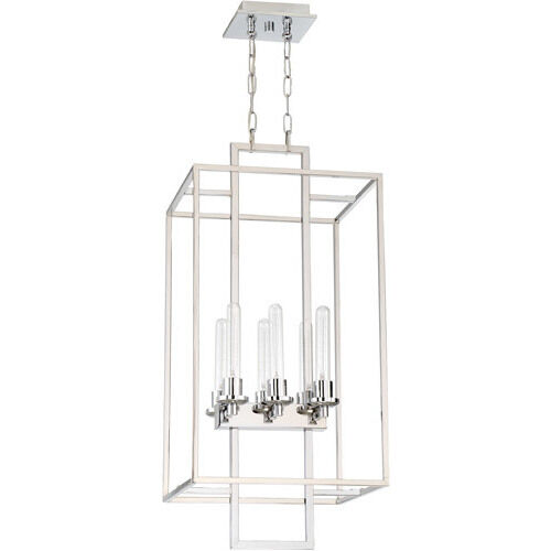 Cubic 6 Light 15.5 inch Chrome Foyer Light Ceiling Light